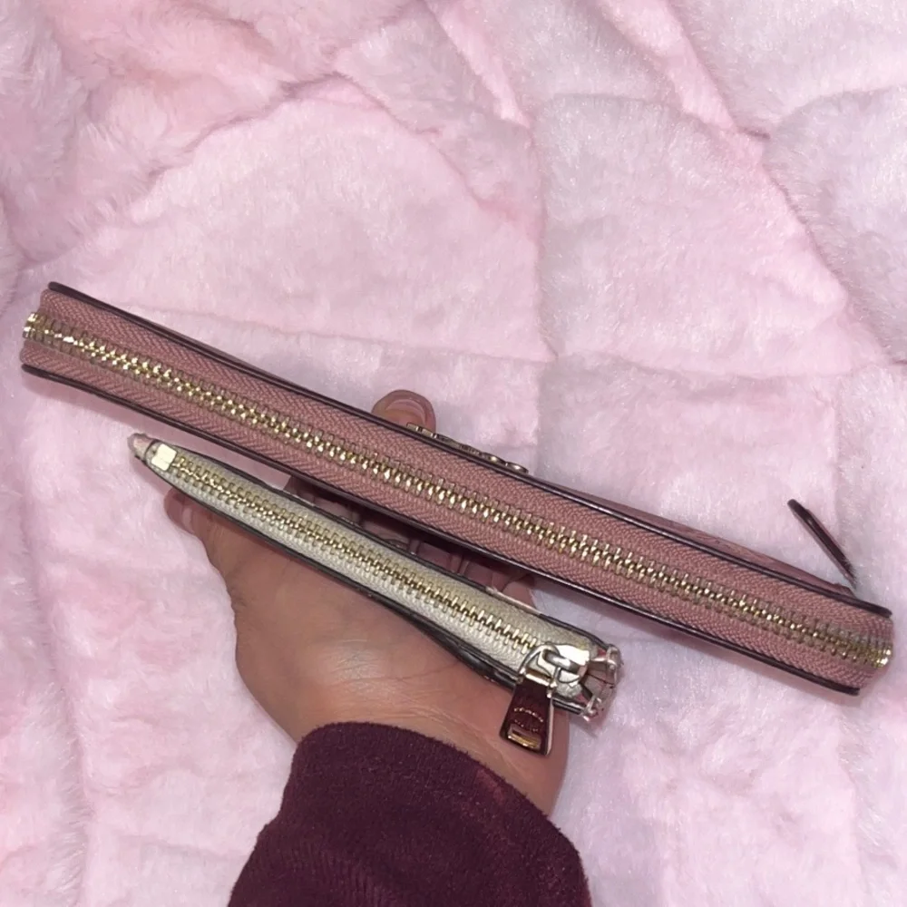 Coach Pink Floral Zip Wallet - Picture 5 of 14